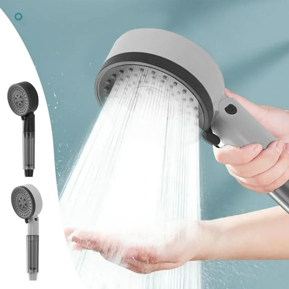 High Pressure Handheld Shower Head with Filter for Hard Water, 3 Spray Modes, Softening Filtered Shower for Low Water Pressure, Easy Install for Elderly and Kids