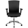 thumbnail image 5 of BizChair 24/7 Intensive Use 300 lb. Rated Mid-Back Black LeatherSoft Multifunction Ergonomic Office Chair with Seat Slider and Adjustable Lumbar, 5 of 10