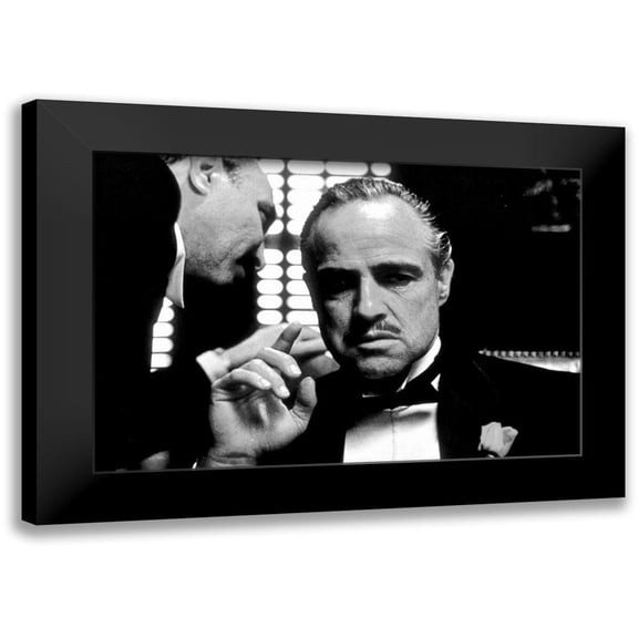 Hollywood Photo Archive 14x11 Black Modern Framed Museum Art Print Titled - Marlon Brando - The Godfather
