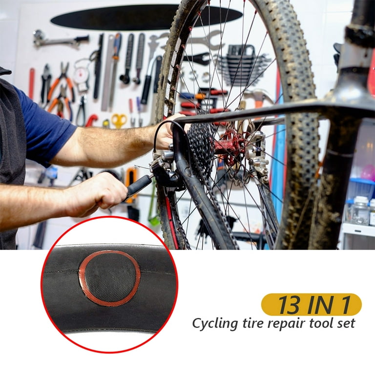 Bicycle Repair and Tire Repair Tool Set, Mountain Bike Tire Repair