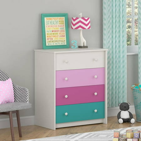 Cosco Kaleidoscope 4 Drawer Dresser, Whimsy