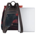 thumbnail image 3 of Fotbe Red Moon Shark Sailboat Mochila Bolso con Estampado para Mujer, Mochila Antirrobo de Nylon Impermeable, Bolsa Ligera de Hombro, 3 of 4