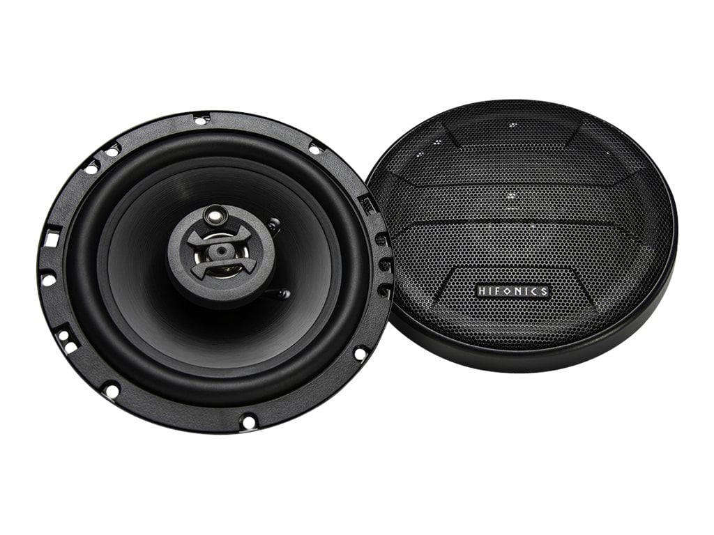 Hifonics ZS653 Zeus Coaxial Car Speakers (Black, Pair)  6.5 Inch Coaxial Speakers, 300 Watt, 3-Way Car Audio, Passive Crossover, Sound System (Grills Included)