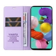 thumbnail image 2 of Wallet Case for Samsung Galaxy A53 5G, Business Style PU Leather Magnetic Adsorption Flip Folio Cover with Kickstand Card Slots Cash Holder Soft Silicone Shockproof Protective Case,Purple, 2 of 8
