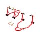 thumbnail image 1 of VEVOR Elevador de caballete delantero y trasero para motocicleta, 850 lb, brazo basculante Spoolift Paddock, color rojo, 1 of 9