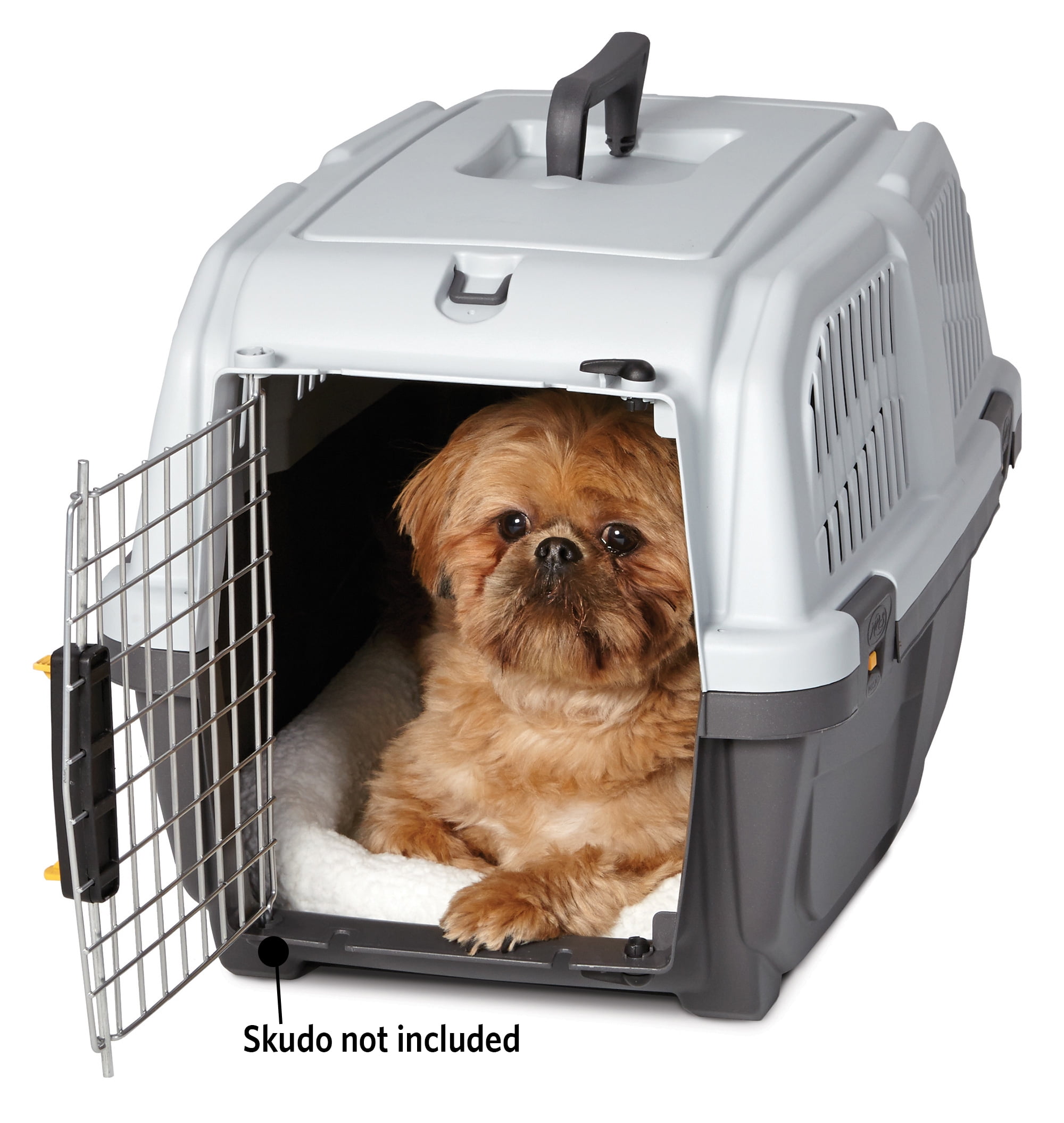 MidWest Quiet Time Deluxe Small Plastic Carrier Bed | Dog Bed Fits 24-Inch Long Hard-Sided Plastic Carrier