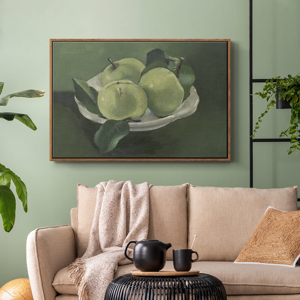 Vintage Botanical Print-LXXXVII By Wexford Home Framed in Walnut Wood Gallery Wrapped Canvas 27 in. x 41 in.