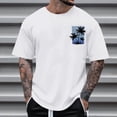 thumbnail image 5 of Yertdoel Mens T-Shirts Fashion Palm Tree Tropical Printed Graphic Beach Tee Tops Solid Color Round Neck Summer Vacation Casual Short Sleeve Shirts, 5 of 5