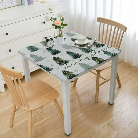 

ZHZY Outdoor Fitted Table Cover 100% Polyester Fiber Square Tablecloth for Dining Table Protection 40 *40