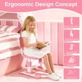 thumbnail image 4 of Yedigre Height Adjustable Kids Desk & Chair Set with LED Lamp – Tiltable Reading Stand & Large Storage Drawer for Ages 3-18, 4 of 10