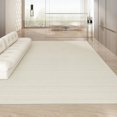 thumbnail image 1 of French Light Luxury Carpets for Living Room Cream Style Simple Bedroom Decor Carpet Fluffy Soft Plush Floor Mat Home Lounge Rug My Lux Decor Round, 1 of 11