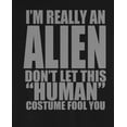 thumbnail image 4 of Halloween Human Alien Costume Mens Long Sleeve T Shirt, 4 of 5