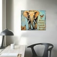 thumbnail image 4 of Acheng  Motivational Elephant Canvas Wall Art Elephant Painting Wall Decor Framed Inspirational Posters Home for Living Room Bedroom Bathroom Decoration  20x16in, 4 of 6