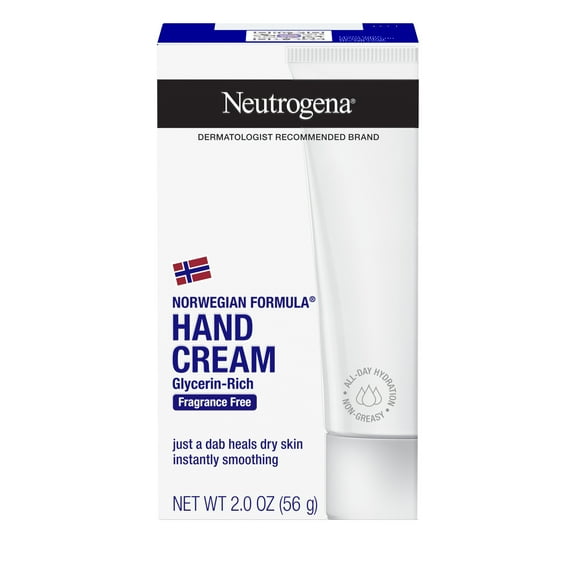 Neutrogena Norwegian Formula Hand Cream Fragrance-Free 2 oz (Pack of 4)