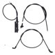 thumbnail image 2 of 51237197474, OEM estándar sin costuras sin costuras Costuras Cable de Liberación de Capucha de Motor de Alto Rendimiento 3PCS PVC de Acero PVC PARA 7 Serie E65 E66 740i 750i 760li, 2 of 7