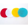 thumbnail image 3 of Playfully Ever After Turquoise Blue, Red, White & Yellow Craft Felt Circles (Mixed Size Pack - 56pc), 3 of 8