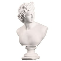 MERRYHAPY White Resin David Statue Decorative Plaster Figurine for Home and Office Display