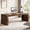 Vintage Brown, variant on 79 Inch Two Person Desk Double Computer Desk Extra Large Workstation Study Writing Table For Home Office Modern Minimalist Office Furniture (Walnut Brown)