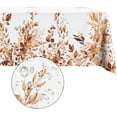 thumbnail image 5 of Eucalyptus Leaves Fabric Waterproof Tablecloth,Rectangle Watercolor Wrinkle Oil-Proof Resistant Table Cover for Dining Table, Buffet Parties and Campin,Orange Leaves(60" x 120" inch), 5 of 6