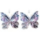 thumbnail image 1 of Decoración del hogar, decoración de la habitación, decoración de la pared 2 piezas de cristal mariposa acrílico colgante carga de grúa, 1 of 7