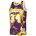 thumbnail image 2 of Men's Mitchell & Ness Shaquille O'Neal Purple Los Angeles Lakers 1996/97 Hardwood Classics Marble Swingman Jersey, 2 of 3