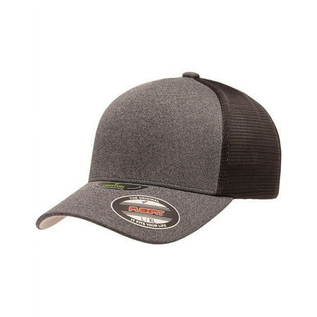 Flexfit - Unipanel Trucker Cap - 5511UP - Mélange Dark Grey/ Black - Size: L/XL