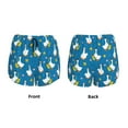 thumbnail image 4 of Disketp Cartoon Goose Print Women's Shorts Workout Shorts for Athletic Gym Running Shorts with Phone Pockets, 4 of 8