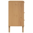 thumbnail image 5 of vidaXL Drawer Cabinet SENJA Rattan Look Brown 80x40x80 cm Solid Wood Pine, 5 of 5