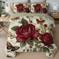 thumbnail image 3 of Davulos Full/Queen Quilt Set 96"x90",3 Pieces Lightweight Floral Bedspread ,Soft Microfiber Summer Quilt/Coverlet for Adult Women Flower Bedding Sets for All Seasons, 3 of 8
