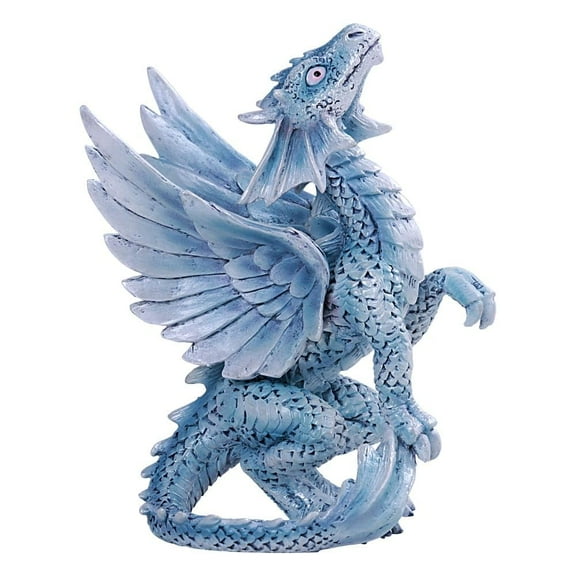 Pacific Giftware Anne Stokes Age of Dragons Iced Blue Wind Dragon Wyrmling Home Tabletop Decorative Resin Figurine