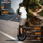 KINGSONG S16PRO Electric Unicycle Self Balancing Scooters for Adults 3000W Powerful Motor EUC with 88mm Suspension Travel