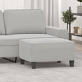 thumbnail image 1 of vidaXL Footstool Light Grey 70x55x41 cm Microfibre Fabric, 1 of 4