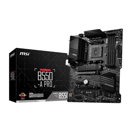 Restored MSI PRO B550-A PRO AM4 AMD B550 SATA 6Gb/s USB 3.0 ATX AMD Motherboard (Refurbished)