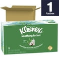 thumbnail image 3 of Kleenex Soothing Lotion Facial Tissues, 1 Flat Box (110 Total Tissues), 3 of 10