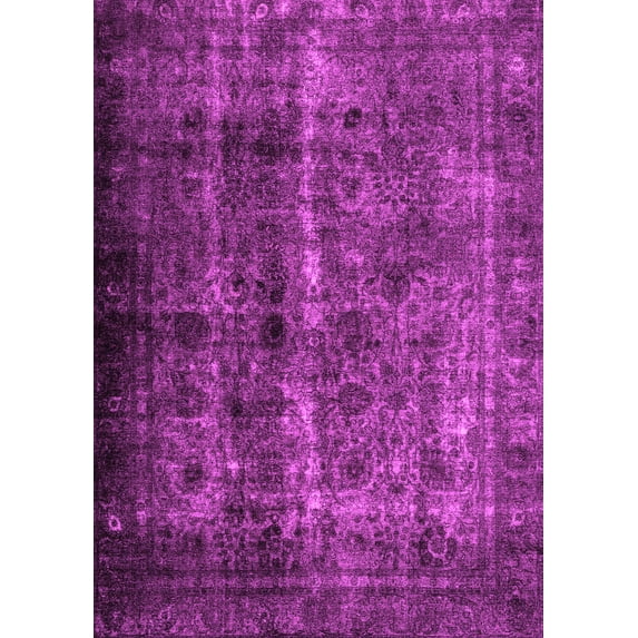 Ahgly Company Indoor Rectangle Abstract Pink Contemporary Area Rugs, 3' x 5'