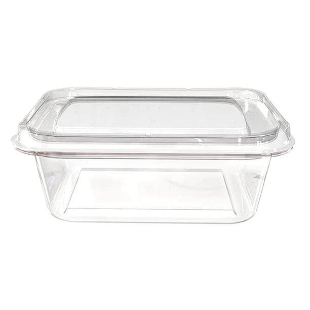 Mini recipiente rectangular de plástico sellado para alimentos, pequeño, para mantener frescos los alimentos, comedor, guardería