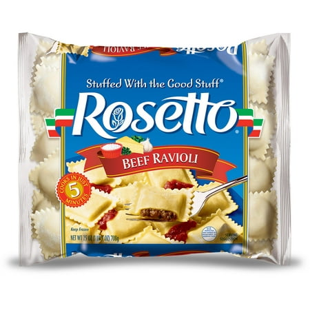 Rosetto Medium Square Beef Ravioli 6/25 oz