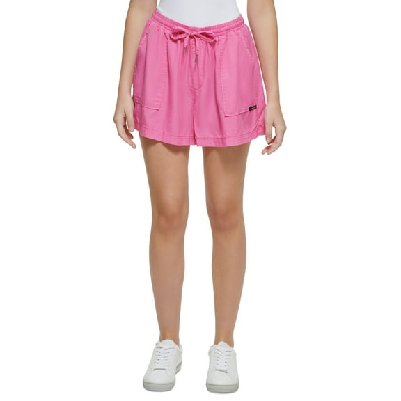 Calvin Klein Jeans Pull-On Drawstring Shorts Prime Pink L