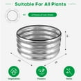 thumbnail image 2 of JERIA Raised Garden Bed,Galvanized Raised 2×2×1ft Planter Boxes Outdoor with Easy Assembly, Round Garden Bed for Vegetables, Fruits, Flowers, 2 of 7