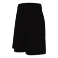 thumbnail image 3 of Clearance Sale! Women's High Waist Wide Leg Bermuda Shorts Casual Knee Length Shorts With Pockets Elastic Waist Summer Wear Stretchy Fit Black L Size, 3 of 5
