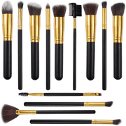 13 Pcs Professional Makeup Brushes Set - Eyeshadow, Eyeliner, Lip, Foundation Cosmetic Tools