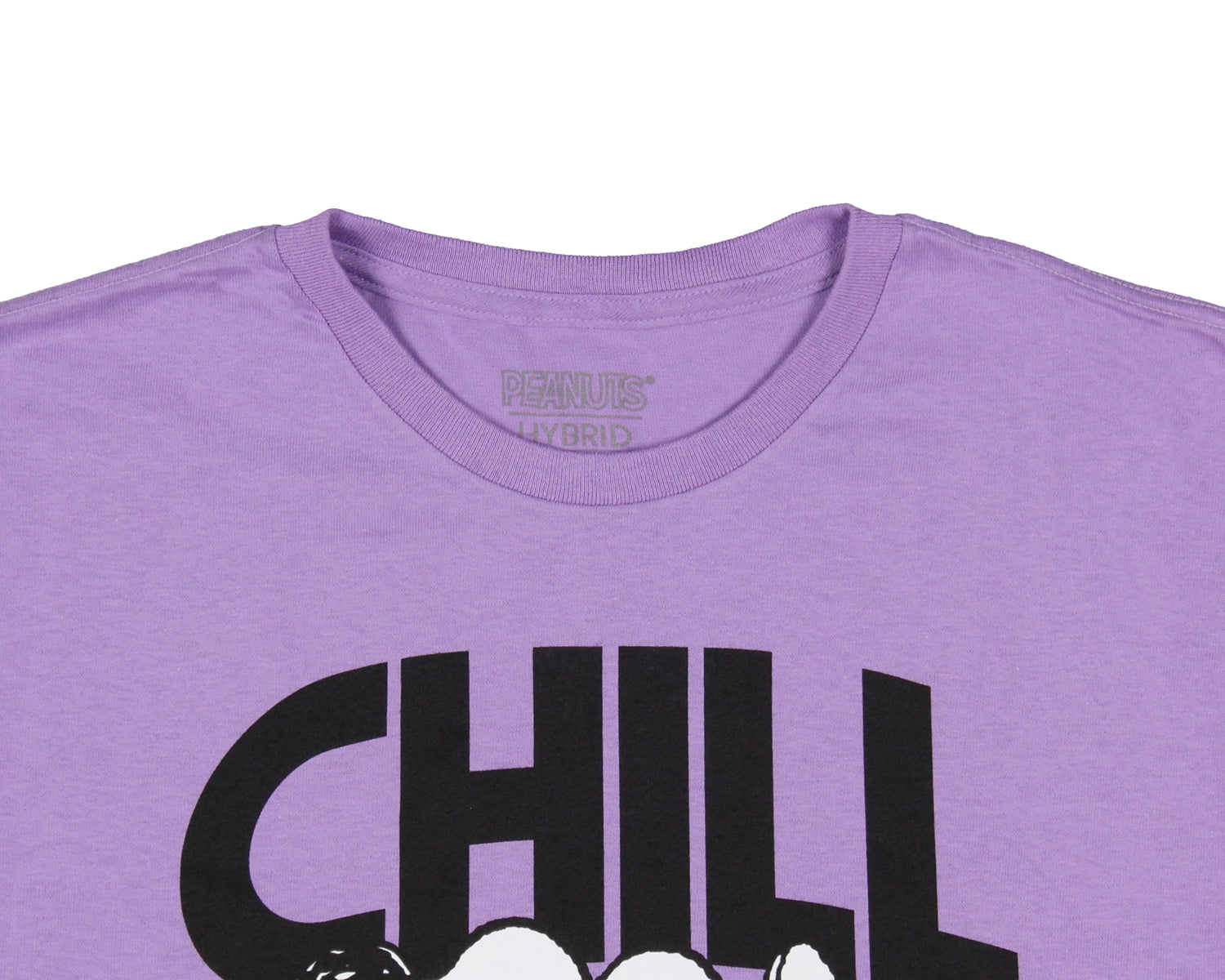 Relaxing Snoopy Graphic (Lilac, Chill T-Shirt Stripes 2XL) Vintage Peanuts Men\'s