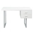 thumbnail image 2 of Modway Turn Modern Office Desk in White, 2 of 5