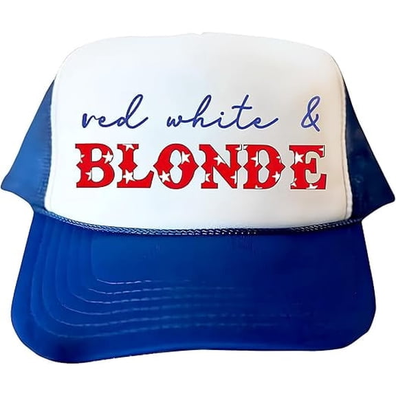 Funny Embroidered Snapback Red White and Blonde Beach Hats for Women Vintage Trucker Hat