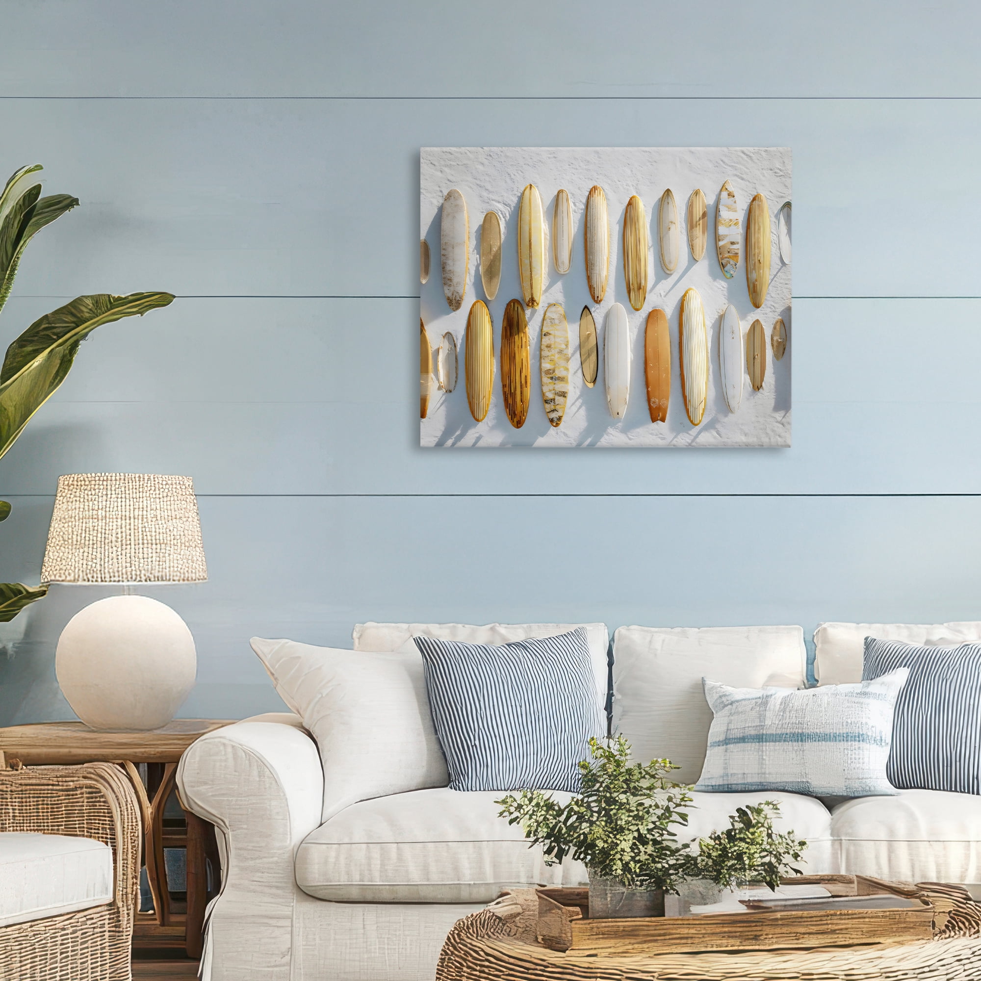 Stupell Industries Vintage Surfboard Collection Canvas Wall Art, design by Franklyn Gregory
