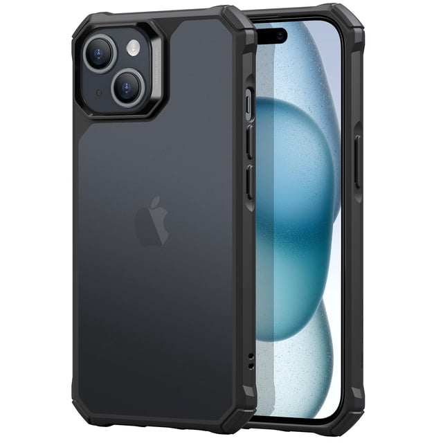 Funda de teléfono ESR Air Armor Series para iPhone 15 - Negro esmerilado