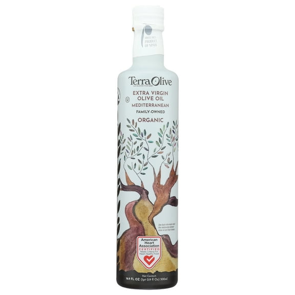 Pack of 4, Terra Olive Organic Mediterranean Extra Virgin Olive Oil, 16.9 fl oz