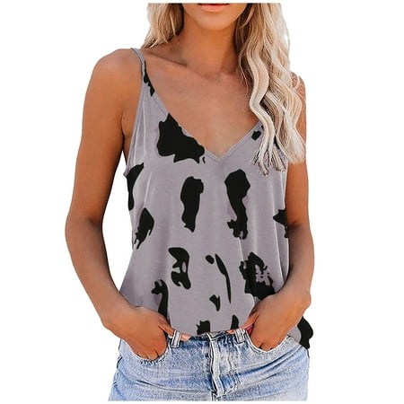 

JDEFEG Camisole for Women Baggy Shirts Women Blouse Polyester V-Neck Daily Woman Women Top Shirt Lingerie for Women Womens Pajama Sets Polyester Gray M