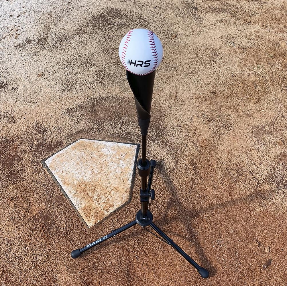 Hit Run Steal Heavy Duty Portable Softball and Baseball Batting Tee