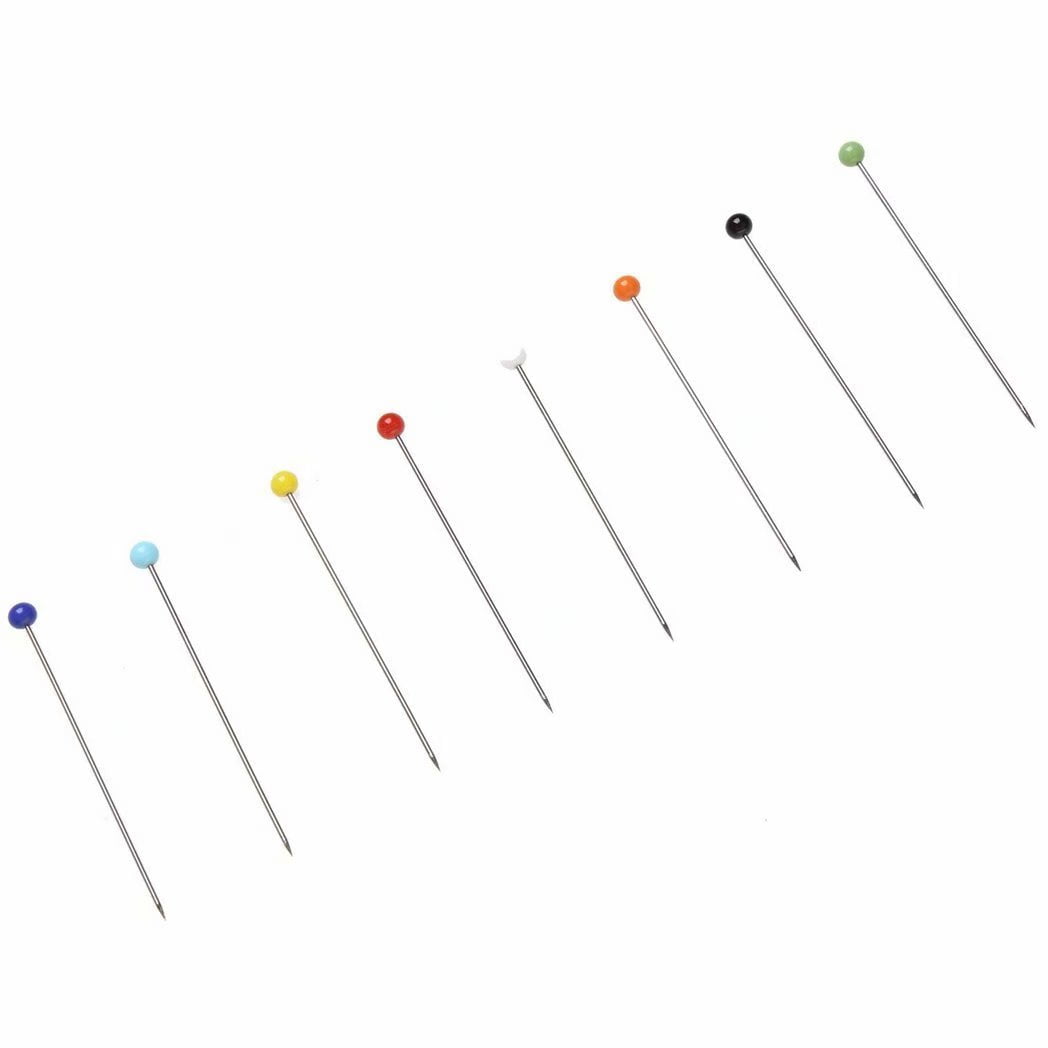 250 Pieces Sewing Pins Ball Glass Head Pins Straight Quilting Pins For